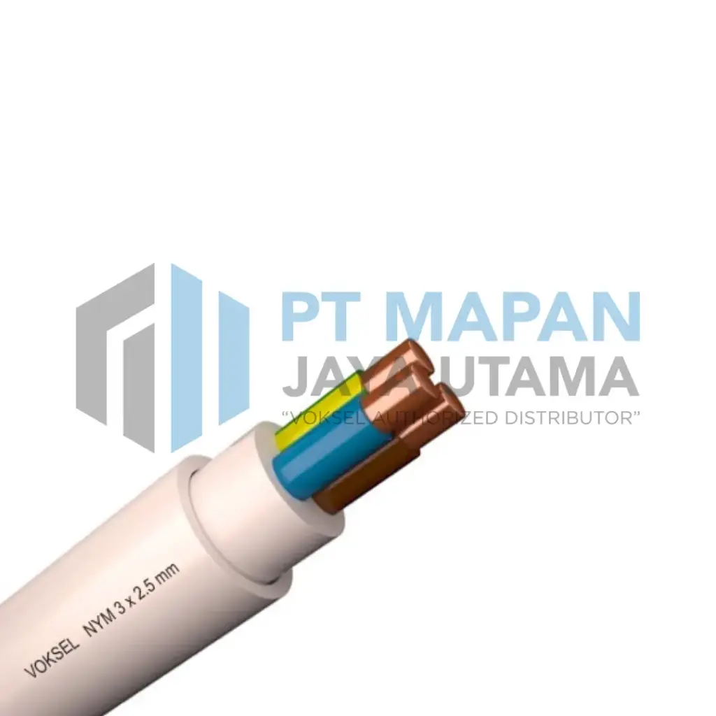 NYM 3 x 2.5 mm² Voksel - Solid - 300/500V @ 50 M VOKSEL
