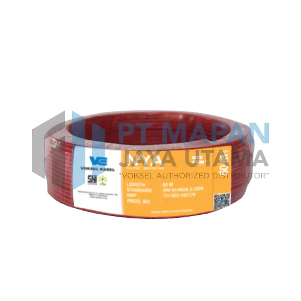 NYA 1 x 2.5  mm² Solid Red - 450/750V @ 50 m 