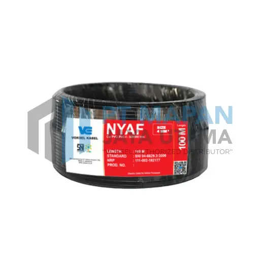 NYAF 1 x 4  mm² - Black - 450/750V @ 100M Voksel