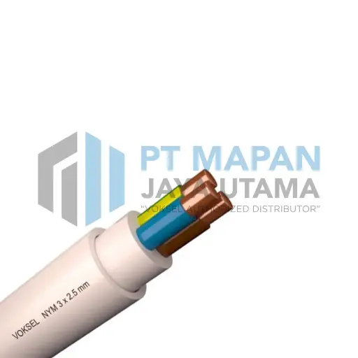 NYM 3 x 2.5 mm² Voksel - Solid - 300/500V @ 50 M VOKSEL