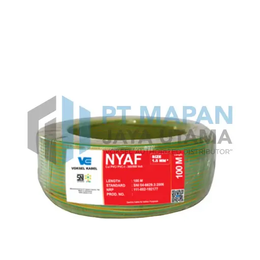 NYAF 1 x 1.5 mm² - Green Yellow - 450/750 V @ 100M (Cu-Flex/PVC)
